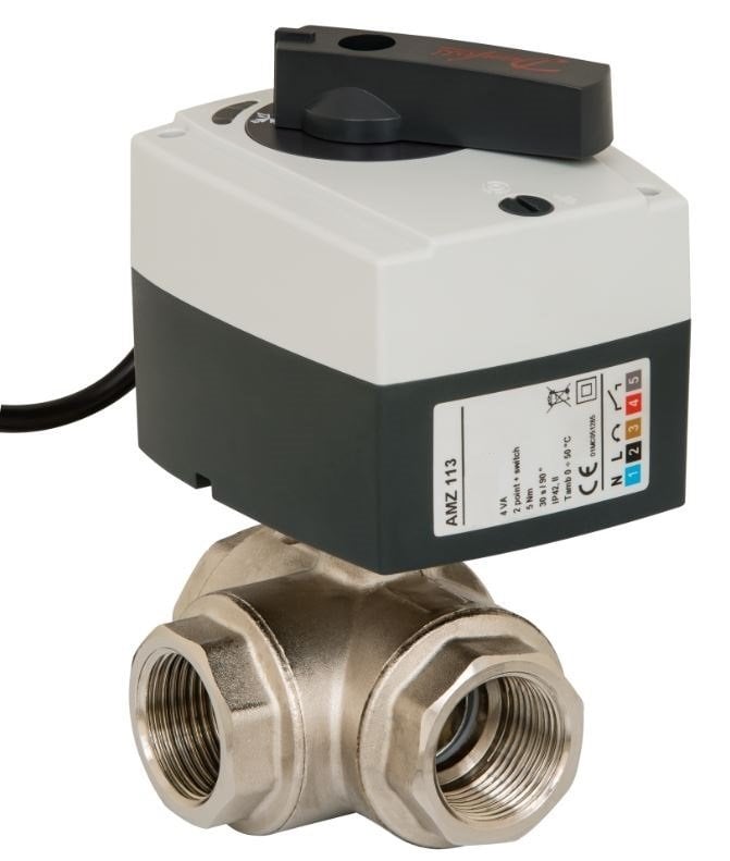 AMZ113 082G5412 Üç Yollu Motorlu Küresel Vana DN15