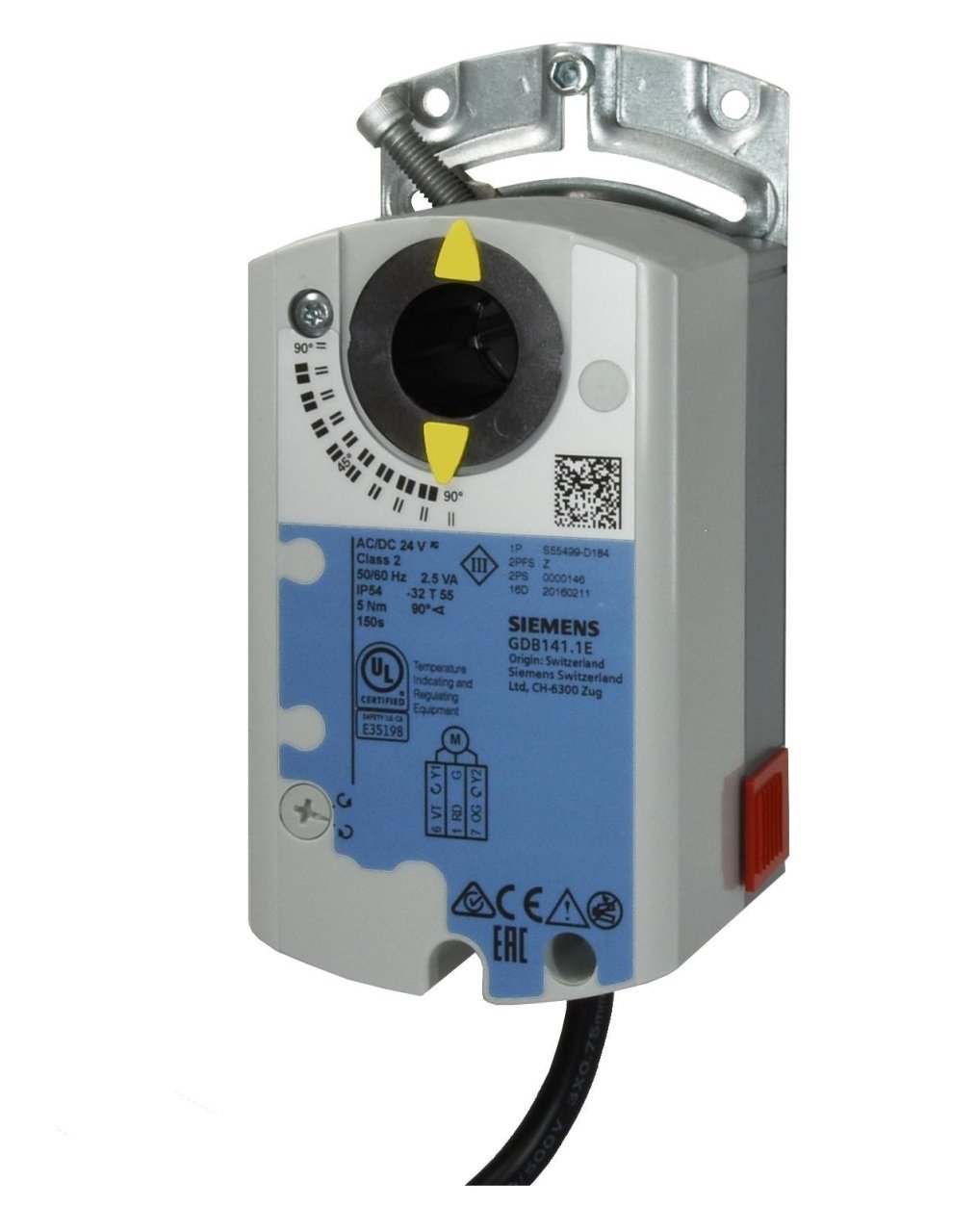 GDB141.1E Damper Motoru 24V 5Nm, YDG'süz Aç-Kapa / Yüzer Kontrol